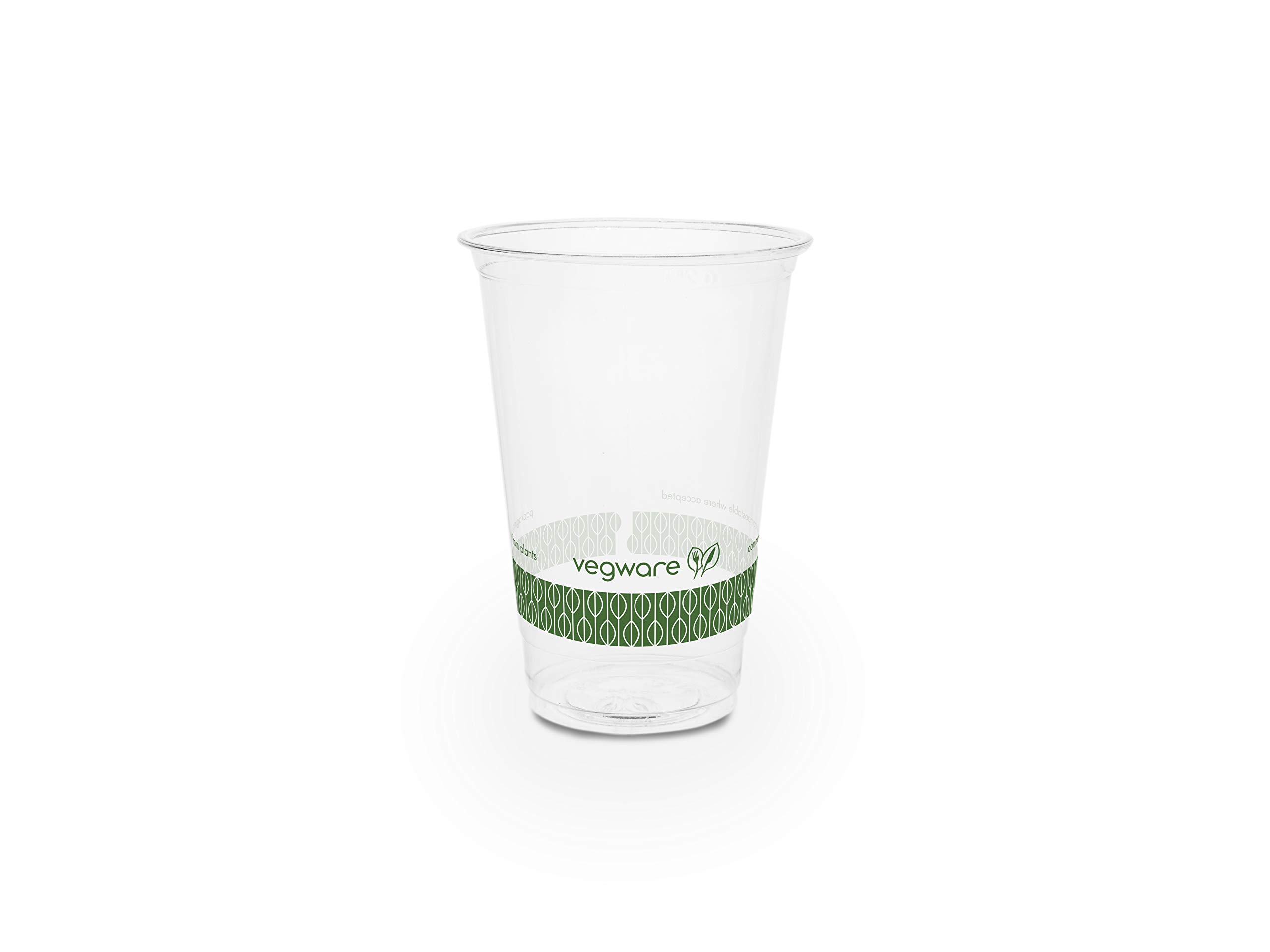 Vegware R280-VW Slim PLA Cold Cup, 9 oz. (Pack of 1000)