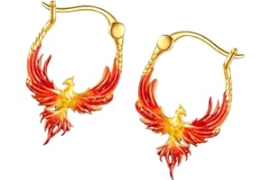 Stylish Phoenixes Design Earrings Allergy Resistant Alloy Lightweight For Daily Wear And Special Occasions