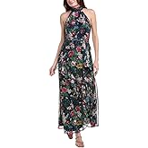 Anne Klein Womens Asymmetrical Ruffle Hem Maxi