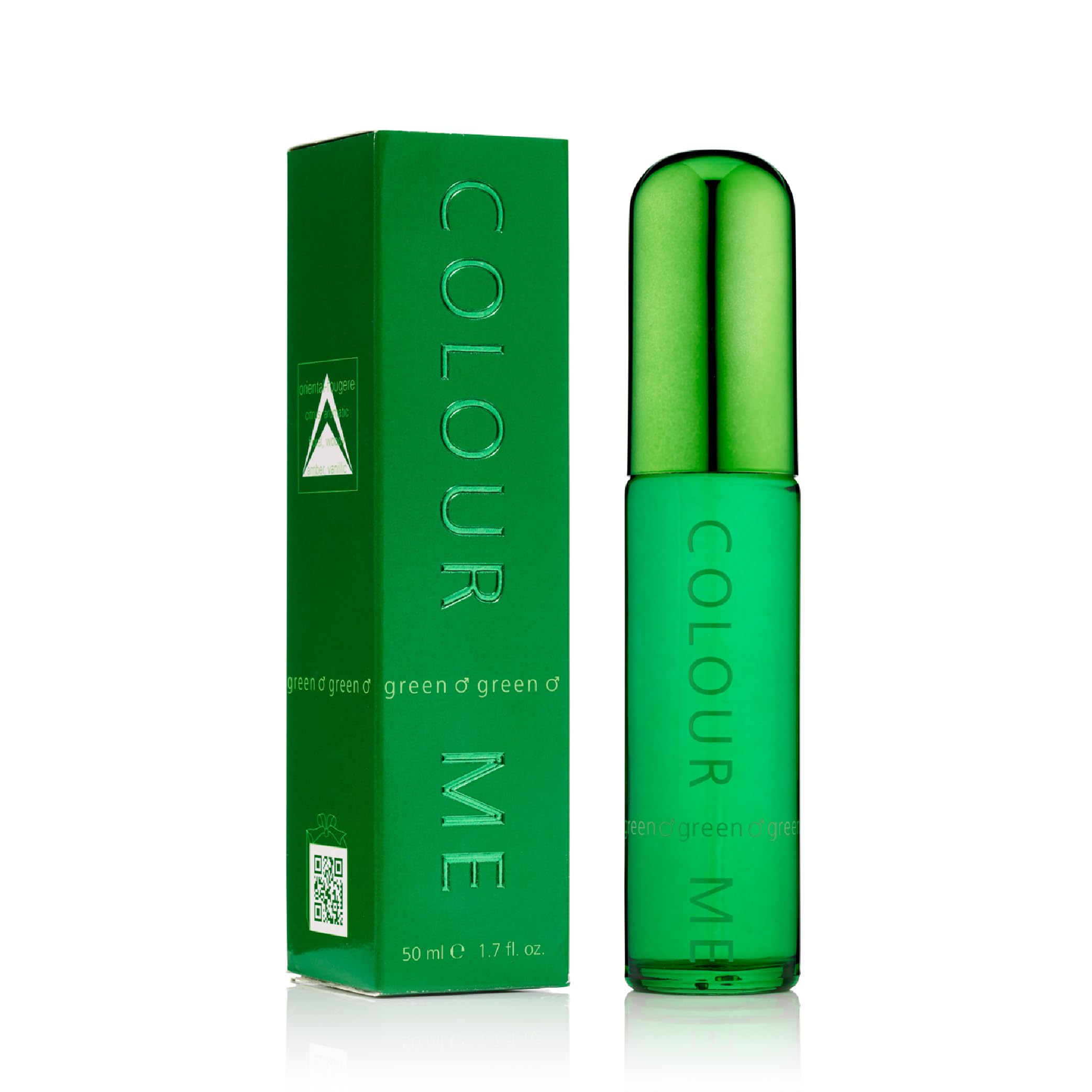 COLOUR ME Green Perfume for Men. Eau de Parfums 50ml, Luxury Fragrance - Mens Aftershave, Long Lasting Fragrance for Men by Milton-Lloyd