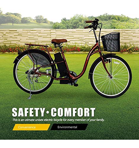 LMB EBikes Electric Bike 26″Comfort Cruiser (Black)