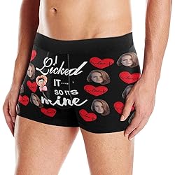 Custom Face Boxer, Personalized Photo Printed Face