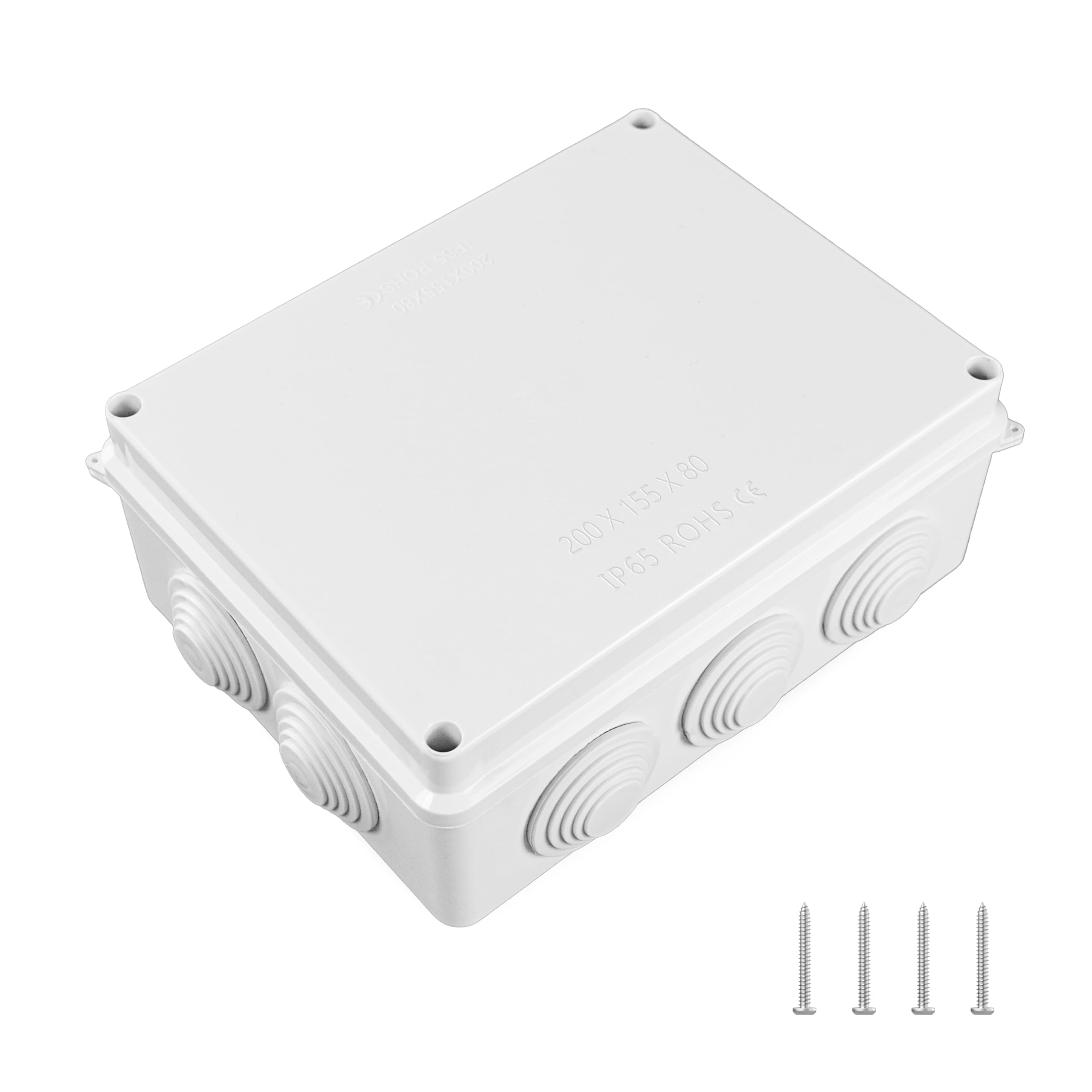 Waterproof Junction Box, Diivoo ABS Plastic Electrical Box Dustproof ...
