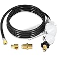 12 FT F273684 Propane Hose Compatible for mr heater F273684 buddy heaters Propane Hose f27368 with Regulator for RV, Gill, Ga