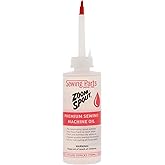 Premium Sewing Machine Oil with Zoom Spout Oiler | 4FL OZ of Stainless Lily White Oil with Flexible Telescoping Spout, Ideal 