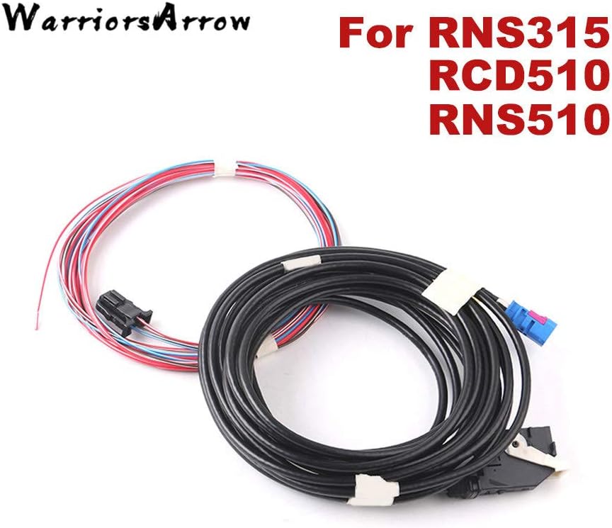Mathenia Car Parts, Rear View Camera Backup Harness Cable High for RCD510 RNS510 RNS315 for VW Models Golf Jetta Passat