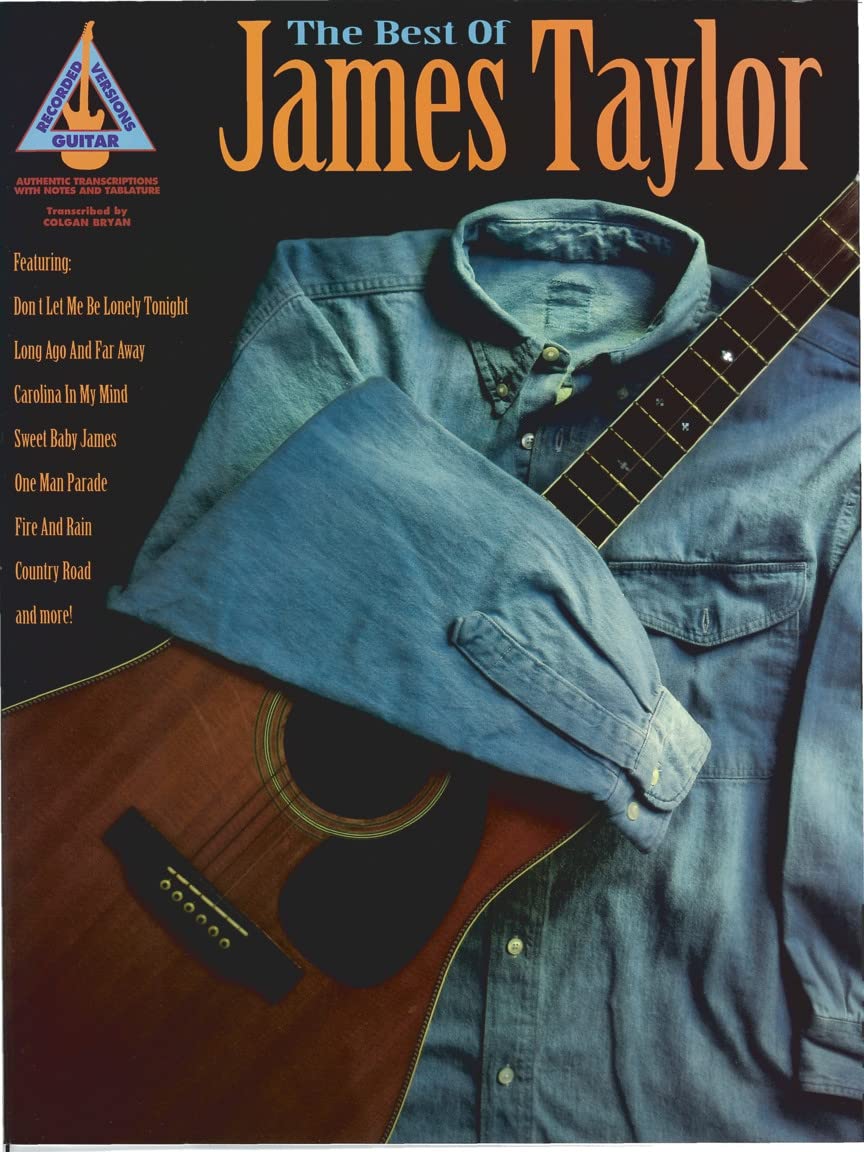 The Best Of James Taylor Guitar Recorded Versions Gtr Tab Book: With Notes & Tablature