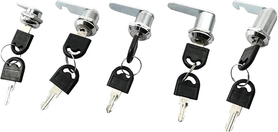 5 Serrures De Securite Serrures De Porte D Armoire Serrures A Came Serrures De Boite Aux Lettres Serrures D Armoire De Tiroir De Boite Aux Iettres Chaque Serrure A 2 Cles Differentes Amazon Fr Cuisine