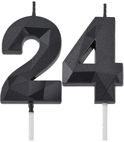 MAGJUCHE Silver 42nd Birthday Numeral Candle, Number 42 Cake Topper