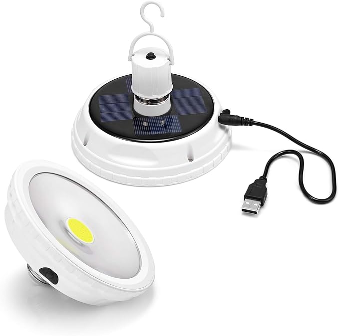 Bombilla solar EleLight con panel solar, lámpara de luces solares