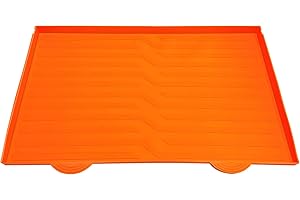 RXSIAT Silicone Griddle Mat for Blackstone Griddle, Heavy Duty Food Grade Silicone Mat, Protect Griddle from Rodents, Insects, Debris, and Rust, All Season Cooking Protective Cover(22-Inch Orange)