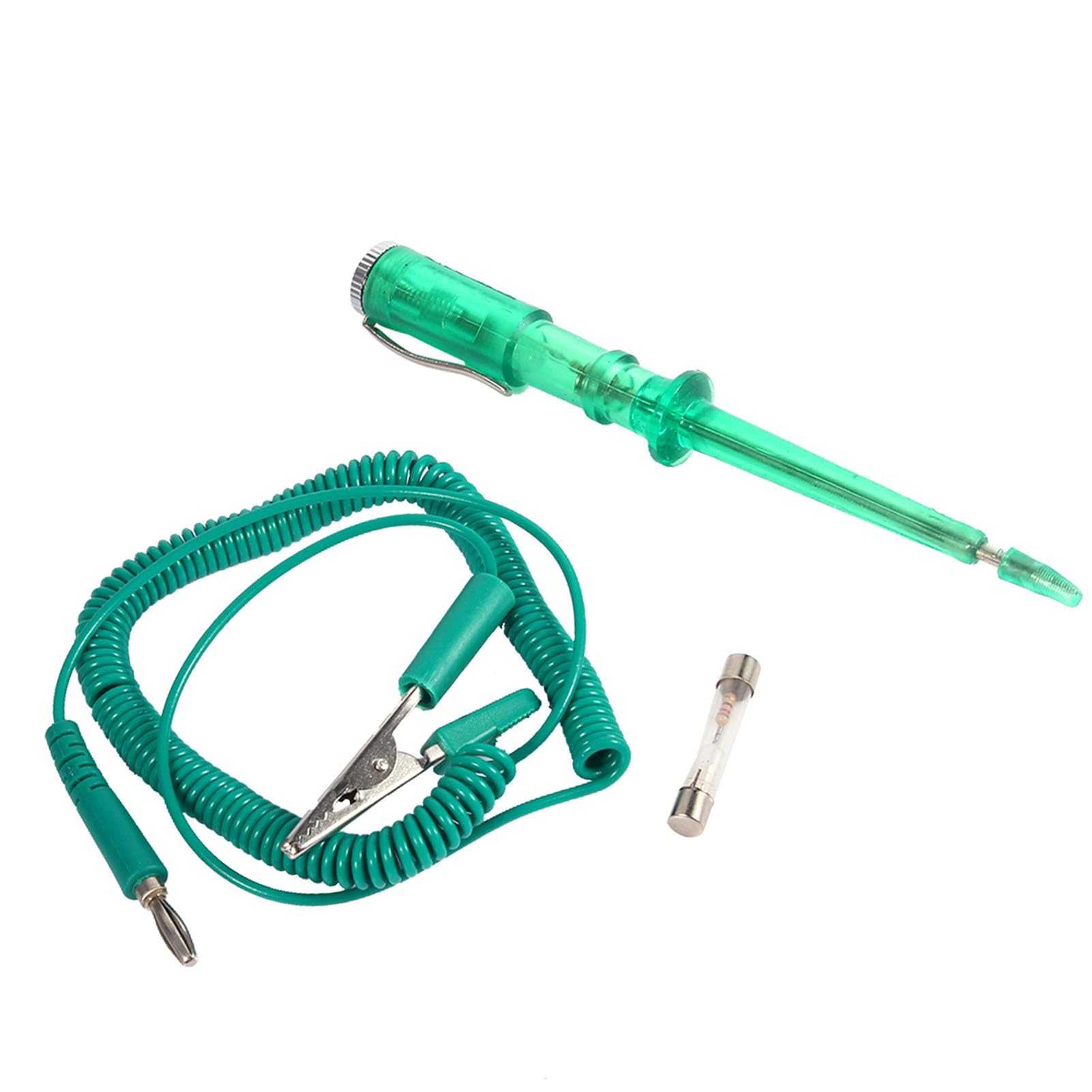 Electrical Circuit Tester, Auto Truck Car Circuit Test Pen Electrical Circuit Continuity Tester Screwdriver Probe Light Bulb Voltage DC 6V 12V 24V(Green)