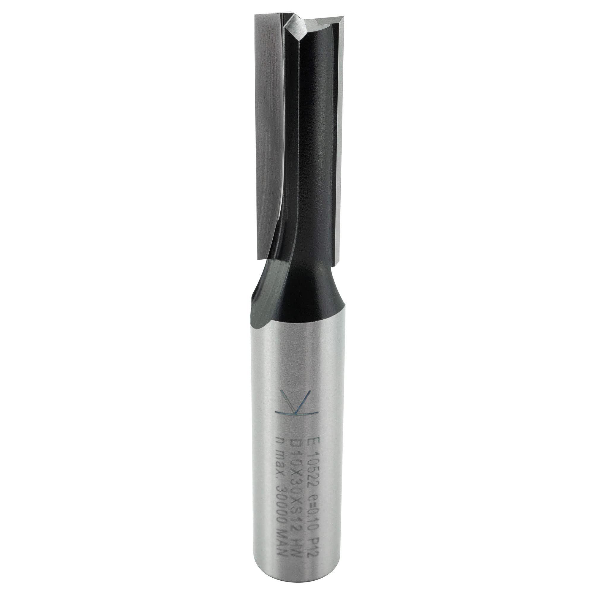 ENT 10522 Straight Cutter Tungsten Carbide TC, Shank (S) 12 mm, Diameter (D) 10 mm, NL 30 mm, SL 40 mm, GL 76 mm