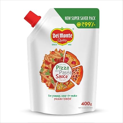 Del Monte Pizza & Pasta Sauce Spout Pack, 400g