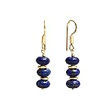 Gempires Blue Lapis Lazuli Crystal Earrings