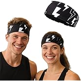 Sweat Band,Hair Bands,Moisture Wicking Workout Headband, Sweatband Headbands for Running,Cycling,Football,Yoga,Fitness Workout Unisex Quick-Dry Sweatband.