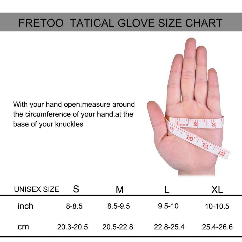 Vbiger Military Tactical Gloves Outdoor Full Finger Workout Gloves Airsoft Cycling Motorcycle Gloves