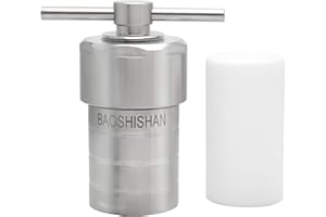 BAOSHISHAN 25ml Hydrothermal Autoclave Reactor, 304 Stainless Steel Polytetrafluoroethylene Lined for Lab Hydrothermal Process (25ml)