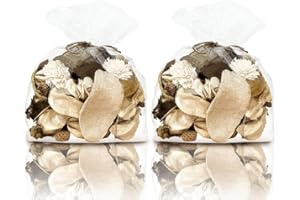 YOKUJITU Potpourri Bags,White Decorative Potpourri Bowl Filler,Cotton Blossom Scented Potpourri Dried Flowers,Home Fragrance Sachet, Vase Fillers,Summer Bathroom Decor(2 Mini Bags|6 oz)