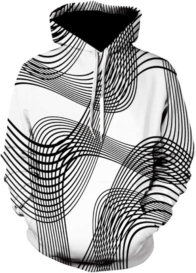 Sudaderas Unisex 3D Líneas Geométricas Frescas Imprimir Hombres Mujeres Sudaderas Unisex 3D Líneas Geométricas Frescas Imprimir Hombres Mujeres