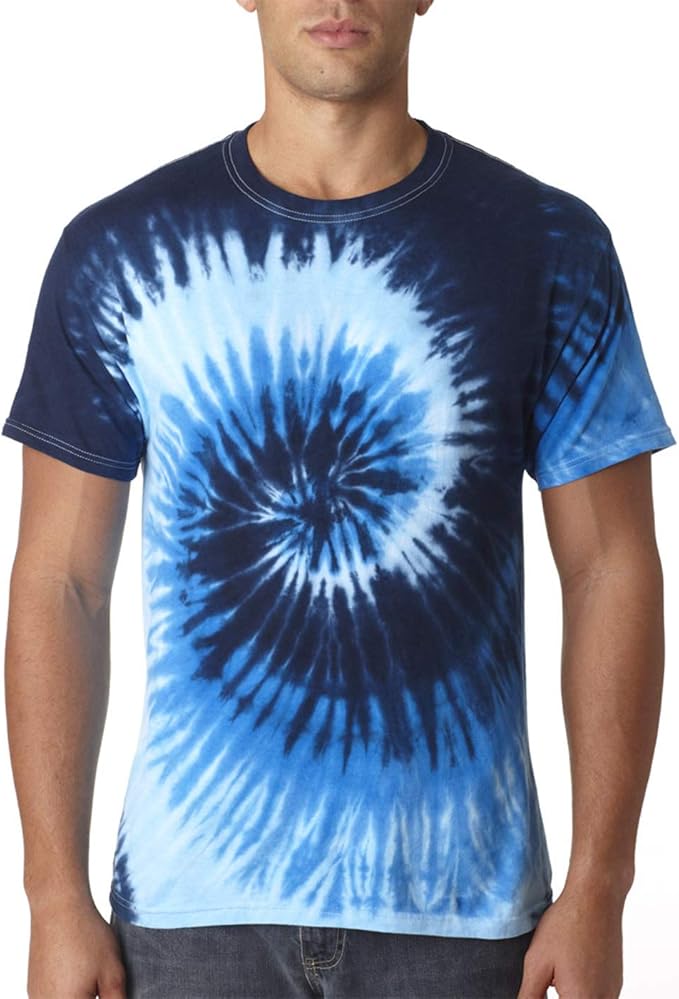 TieDye-5.4 oz., 100% Cotton Tie-Dyed T-Shirt~Blue Ocean~Adult-MD: Amazon.ca: Clothing & Accessories
