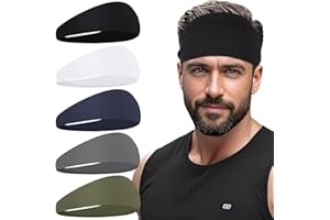 XTREND Sports Headbands for Men,Mens Running Headband Moisture Wicking Workout Headband,Running,Cycling,Basketball,Yoga,Football,Unisex
