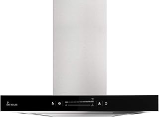 Premium-Dunstabzugshaube, Wandhaube (60cm, Edelstahl, schwarzes Glas, Extra-leise, WIFI, Energieklasse A++, 10 Stufen, LED-Beleuchtung, TouchSelect Sensortasten) FLAT6005ED - KKT KOLBE