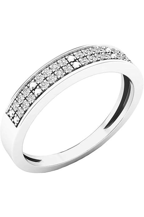 Dazzlingrock Collection 0.10 CT Round Diamond Circle Pendant | 14K Yellow Gold With 18" Silver Chain | 10 Mm Diameter - View #4