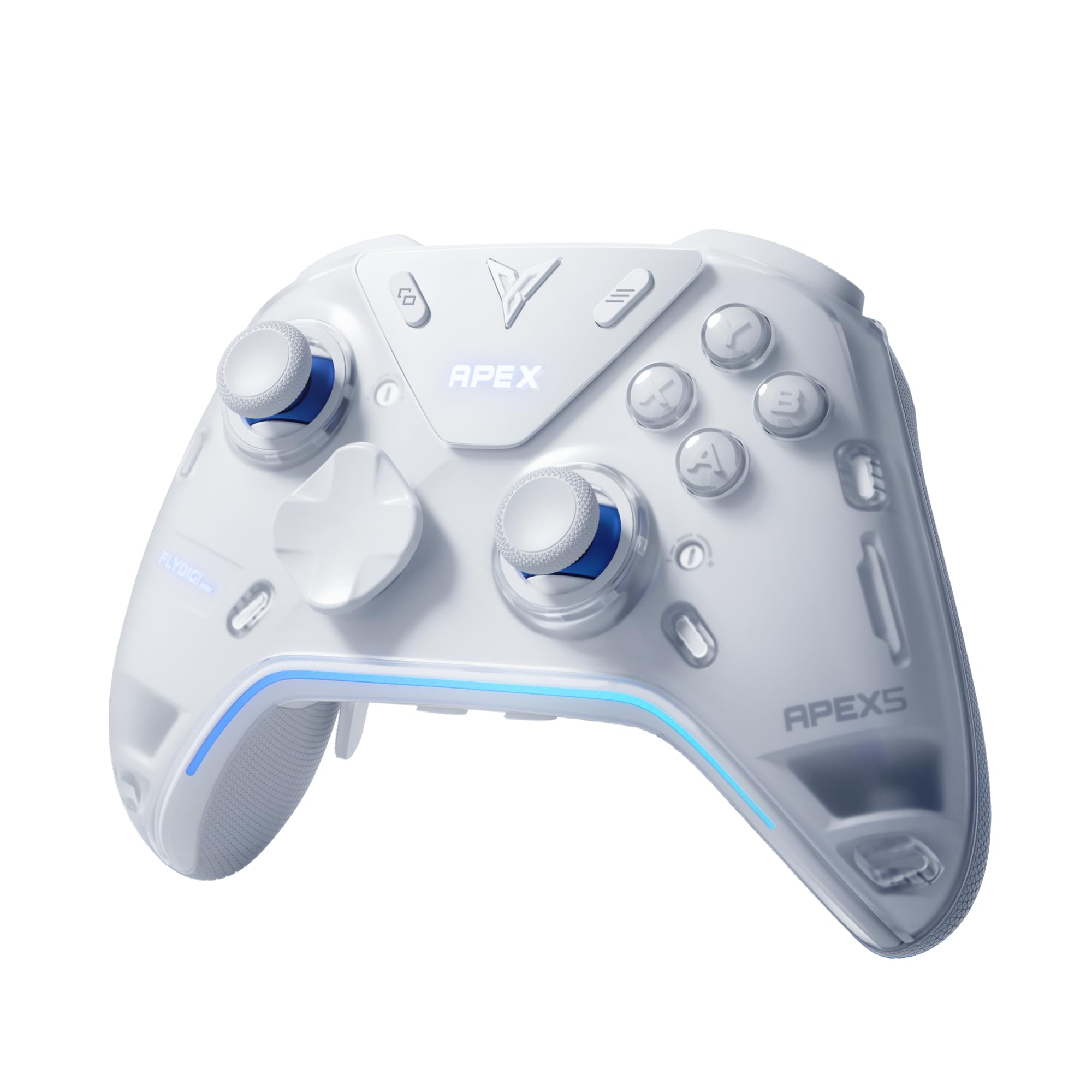 Photo 1 of FLYDIGI Apex 5 Wireless PC Controller, Forceflex Joystick 2.0, ForceAdapt Trigger, 3ms Ultra-Low Latency, RGB Light Bar, Full-Color LCD Display,1500mAh Battery PC/NS/Android/TV (No Xbox/PS)