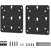 2 Packs VESA Mounting Kit Compatible with Intel NUC 13 12 11 10 8 7 6 5 Gen VESA Monitor Adapter Plate Compatible with Intel NUC Mini PC Mounting Bracket to Attach NUC Mini PC to the Back of a Monitor