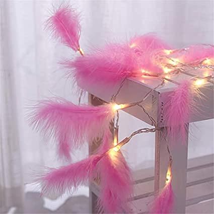 Fairy Lights led Feather String Lights Wedding Home Outdoor Indoor Wall Decor 9 8 Ft Home Furniture Diy