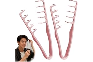 Texture Comb, Texture Comb Men, Voluminous Wide-Toothed Hair Combs for Slicked Back Hairstyle, Hair Brushes for Barber Hairdr