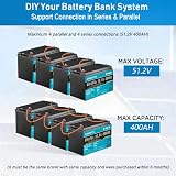 LiFePO4 Battery 24V 400Ah 10.24kWh Leisure Power Storage 25.6V 29.2V view 4