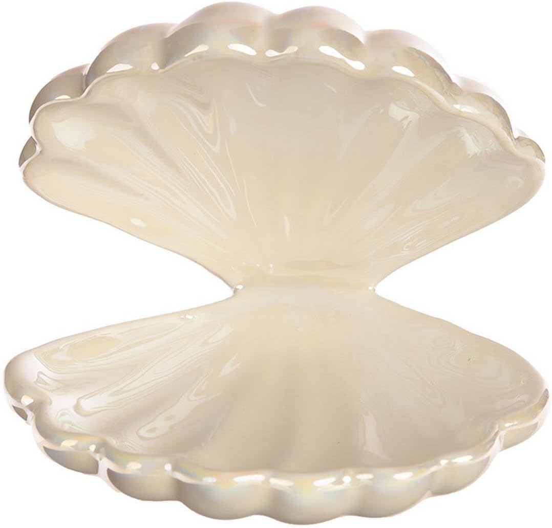 Pukinator Collectable Ceramic Mermaid Shell Trinket & Jewellery Tray