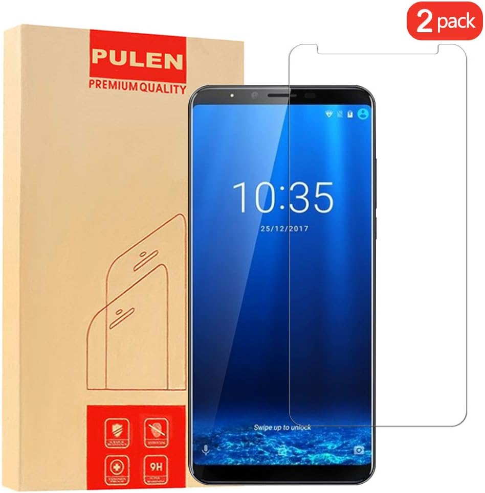 PULEN [2 Pack] CUBOT X18 Plus Screen Protector, Premium Quality Tempered Glass Protective Film Anti-Bubble Shield 9H…