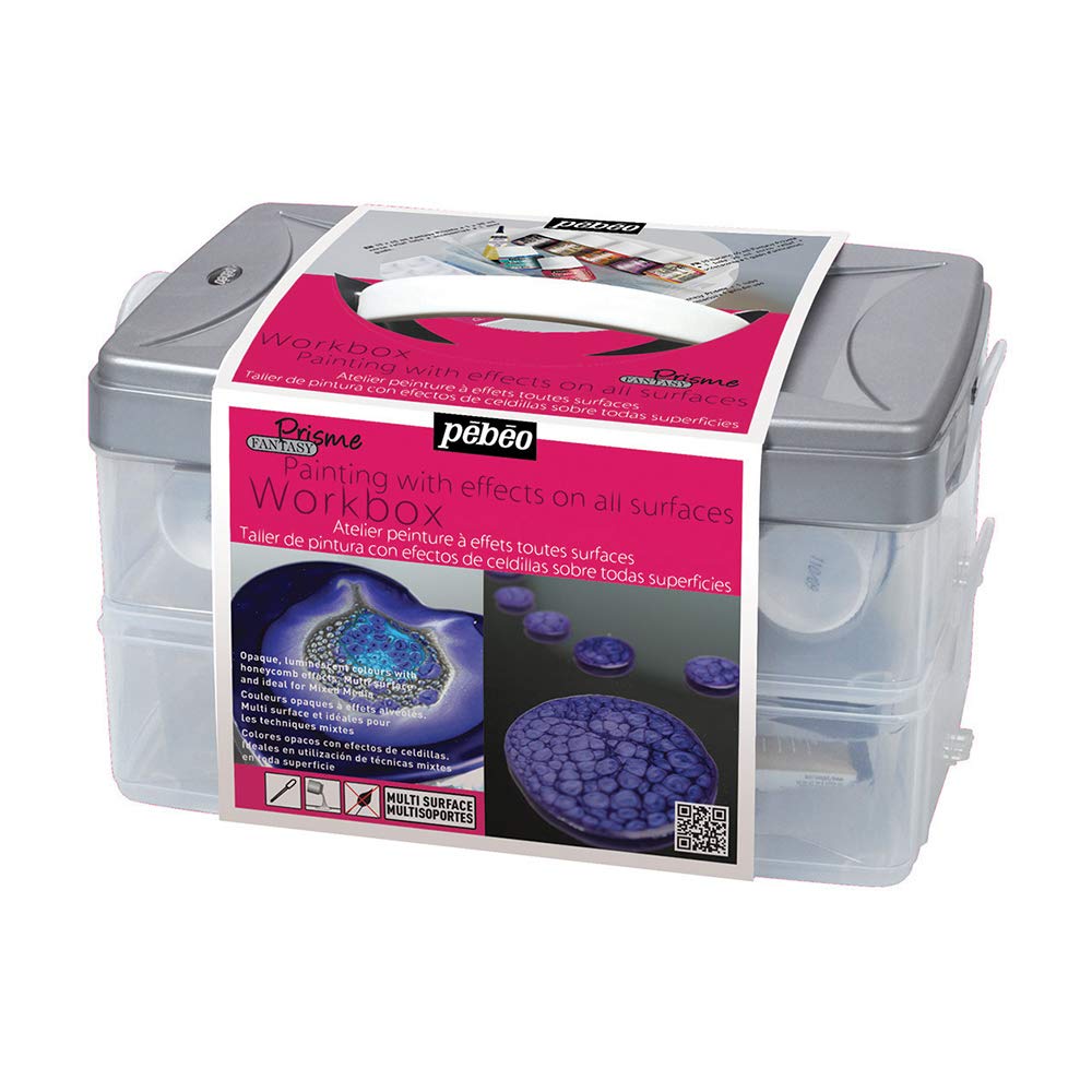 Pebeo 45 ml Prisme Studio Collection, Assorted Colours, blue/gold/turquoise