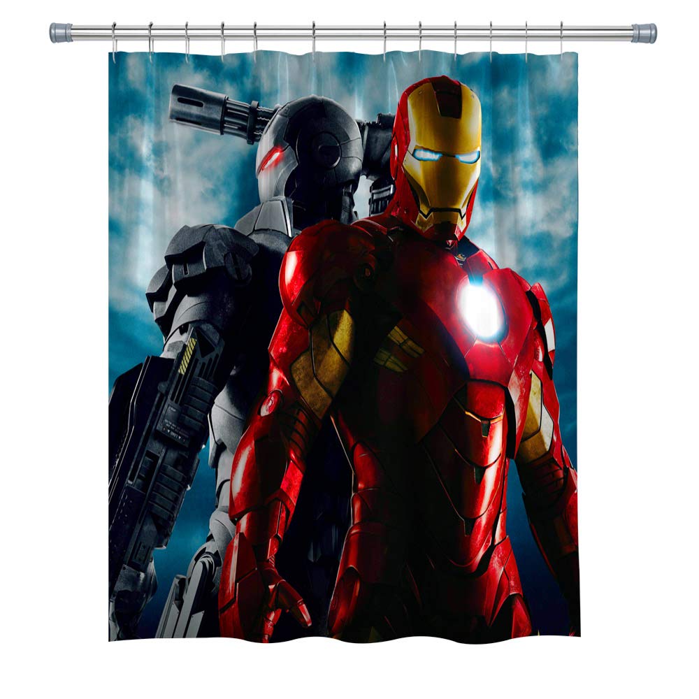 Amazon Com Goodcare Iron Man Decor Shower Curtain For Bathroom