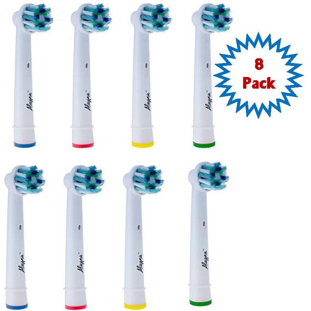 Oral B Replacement Brush Heads Pk of 8 Generic Crossaction Oralb Braun Electric Toothbrush