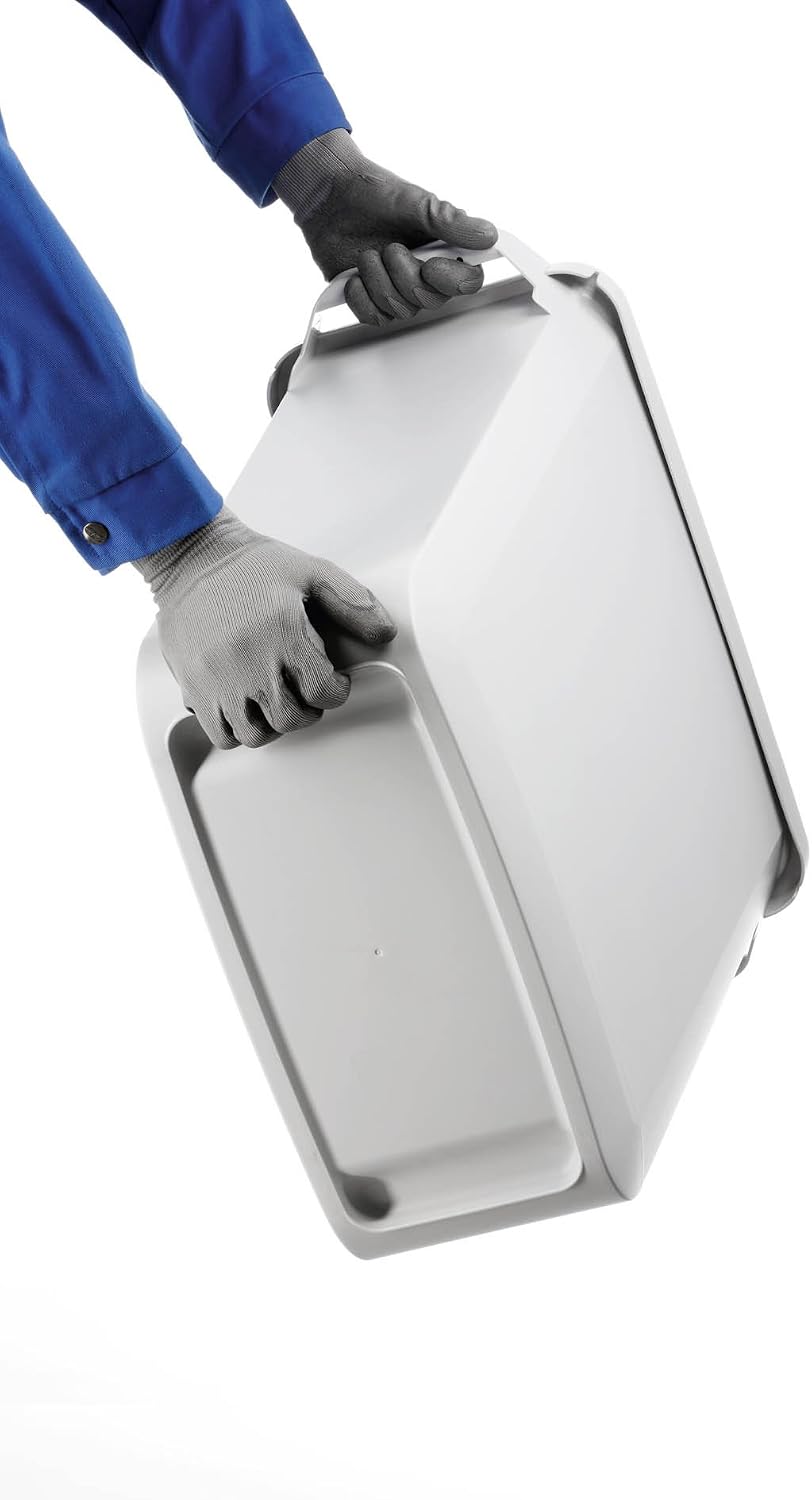 Durable DURABIN 60 Rectangular Waste Bin Green - 60 Litre Capacity - Food and Freezer Safe - Perfect for Waste Collection or Recycling - Image 5
