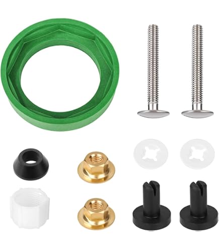 Hibbent Joints Universels De Réservoir De Toilette à Cuvette Avec 3 Ensembles De Quincaillerie En Laiton Sadapte A La Plupart Des Reservoirs De Toilette De 51 Cm Et 63 Cm Douverture De Valve De