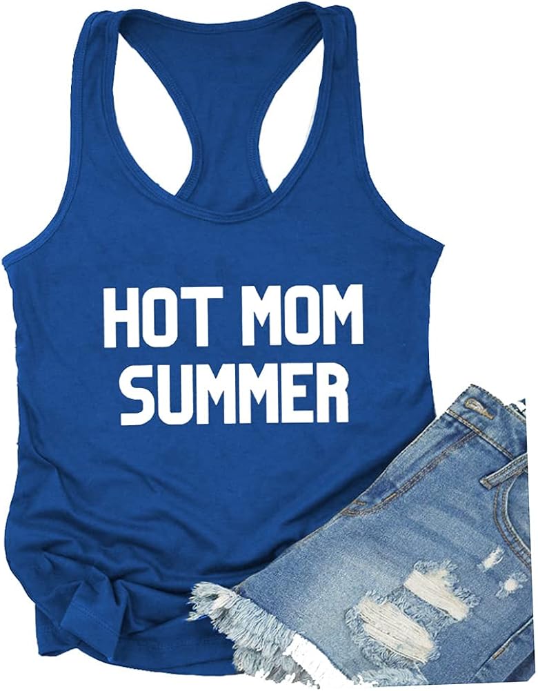 Hot Mom Summer Tank Top, Mom Shirt with Sayings, Boy Mama