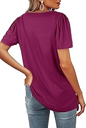 WIHOLL T-Shirts for Women Loose Fit Square Neck