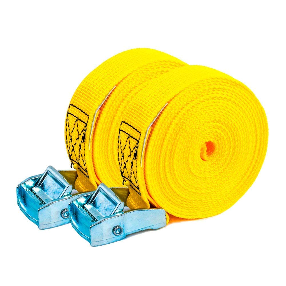 PONSA T35 - Professional Cambuckle. Lashing Strap for motorbike trailers. 150'' (4 m) length, 1,4" (35 mm) Wide. 027048035108