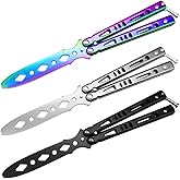 Vudwson Practice Tool with Cool Color Design, Full Stainless Steel, Set of 3 Color (Black&amp;Silver&amp;Colorful)