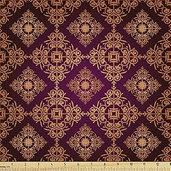 Ambesonne Damask Fabric by The Yard, Abstract