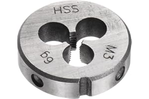 uxcell Round Threading Dies, Metric M3 x 0.5 Thread (Right Hand), High Speed Steel (HSS) Screw Cutting Die Repair Tool