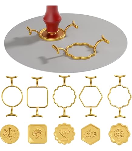 Wax Seal Stempel, Wax Stempel Hoofd, Fotolijst Wax Seal Stempel Hoofd Vintage Hold Foto's Afdichting Stempel Hoofd Kaarten Enveloppen Bruiloft Uitnodigingen Scrapbooking Stijl 4