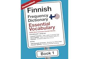 Finnish Frequency Dictionary - Essential Vocabulary: 2500 Most Common Finnish Words