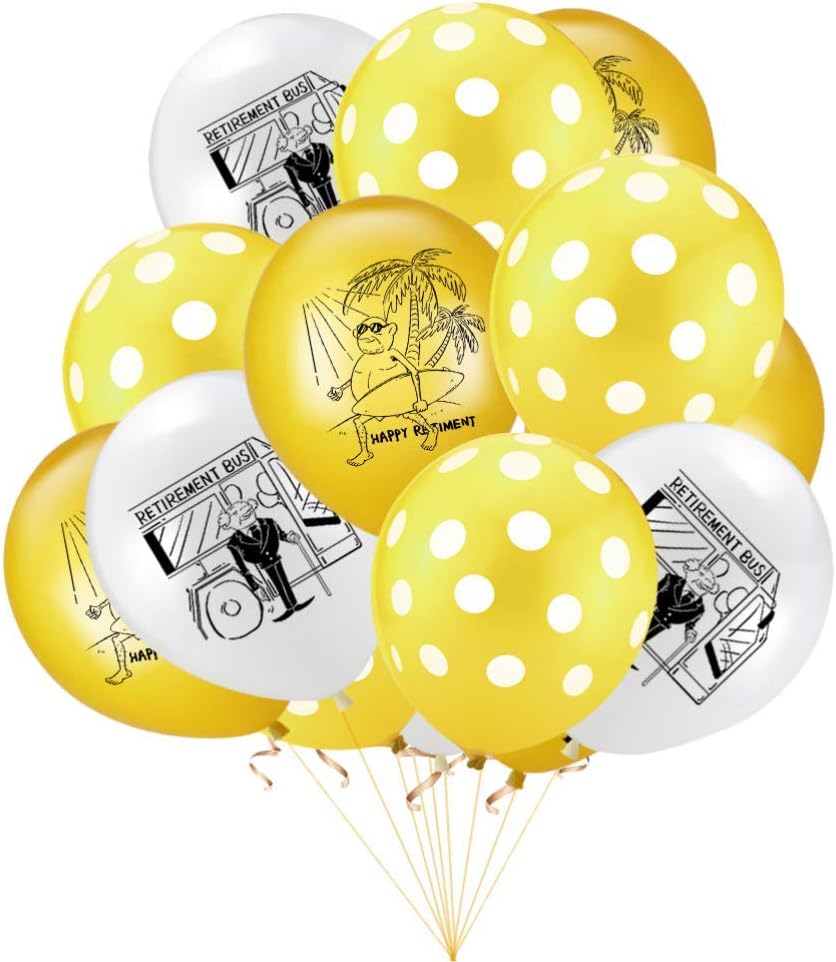 20pcs Retirement Latex Balloons Going Away Office Balloons