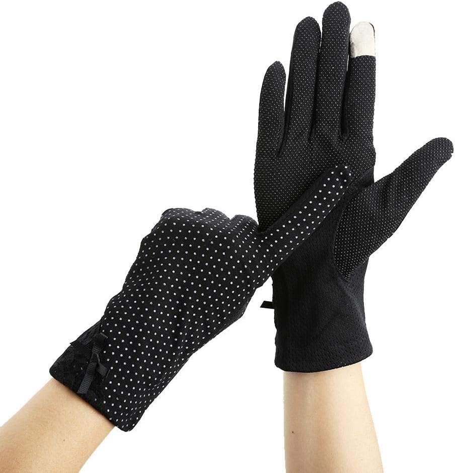 Allowevt Sunscreen Arm Sleeves Outdoor Gloves Touch Screen Design,Anti-skid Particle Design,Breathable Hole Design Driving Gloves For Cycling, Driving, Sun Protection, Party excellent